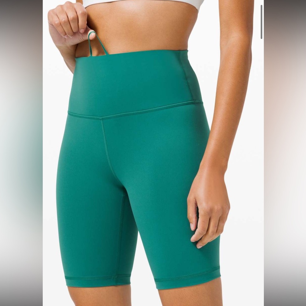 lululemon athletica High-Waist Teal Bike Shorts